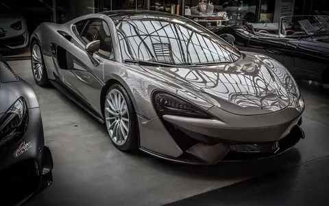 Silver sports car detailed to a showroom finish